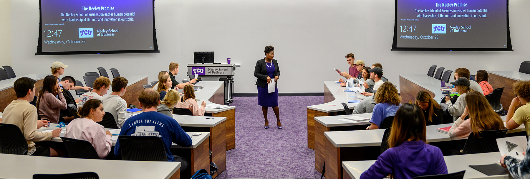 Section Image: Ann Tasby teaching. 