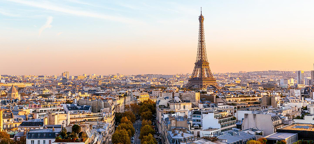 Paris and the Eiffle Tower