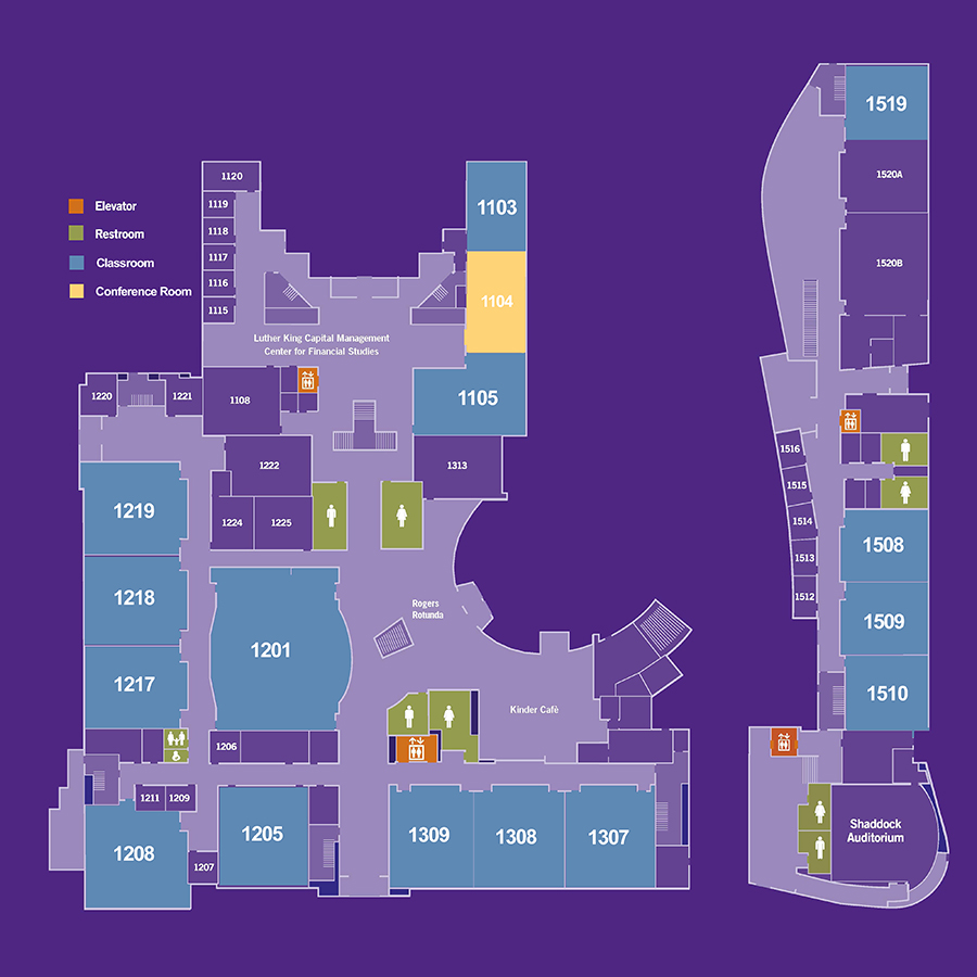 Building map of first floor