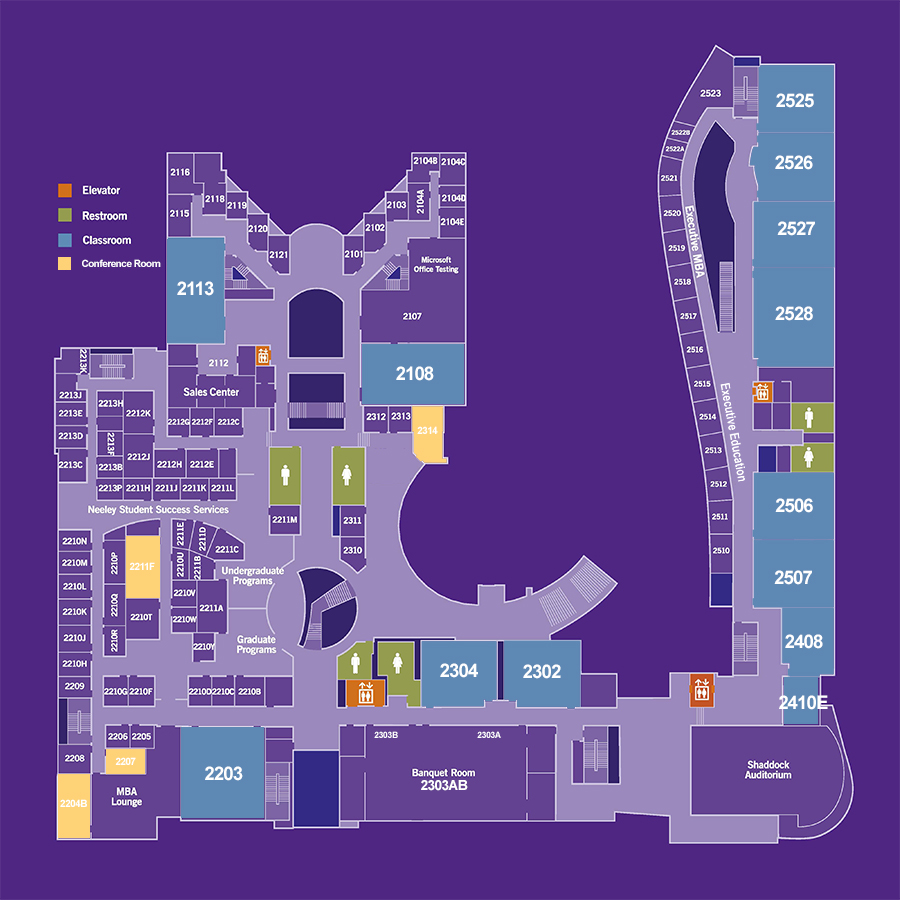 2nd floor building map