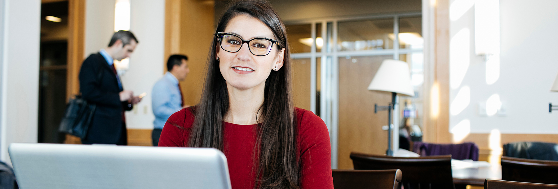 Section Image: woman with laptop 