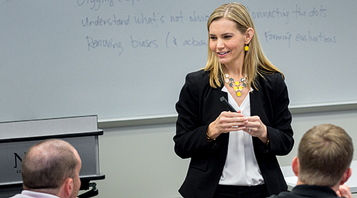 Abbie Shipp teaching class