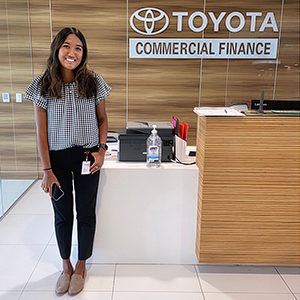 Krisen Fernando at Toyota Commercial FInance office