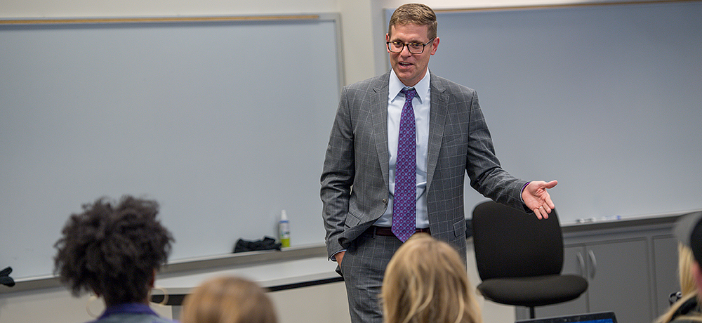 Section Image: Brad Harris teaching 