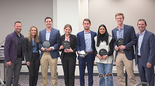 Sales faculty and students with awards 