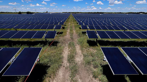 Orsted’s Mockingbird Solar Center solar panels