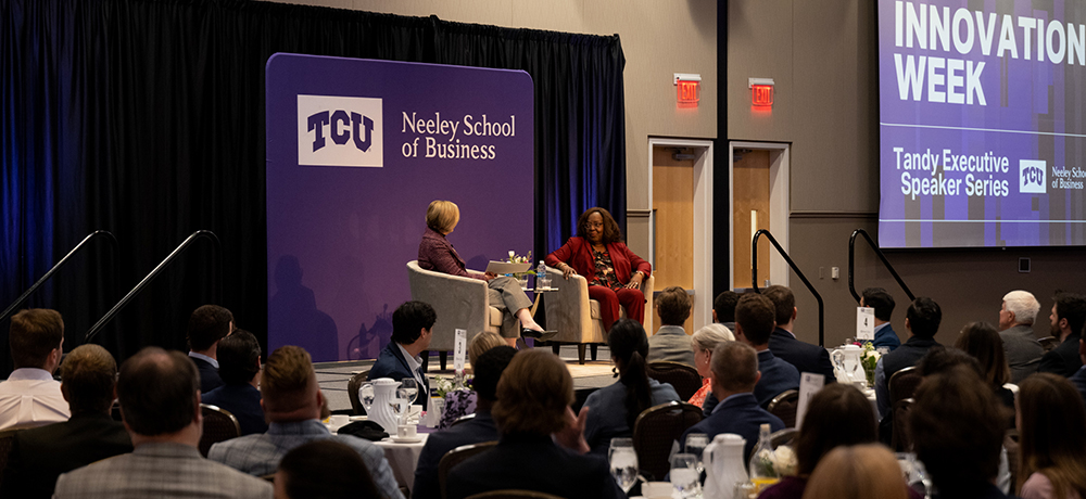 Section Image: Hettie Richardson and Sandra Taylor at the TESS breakfast 