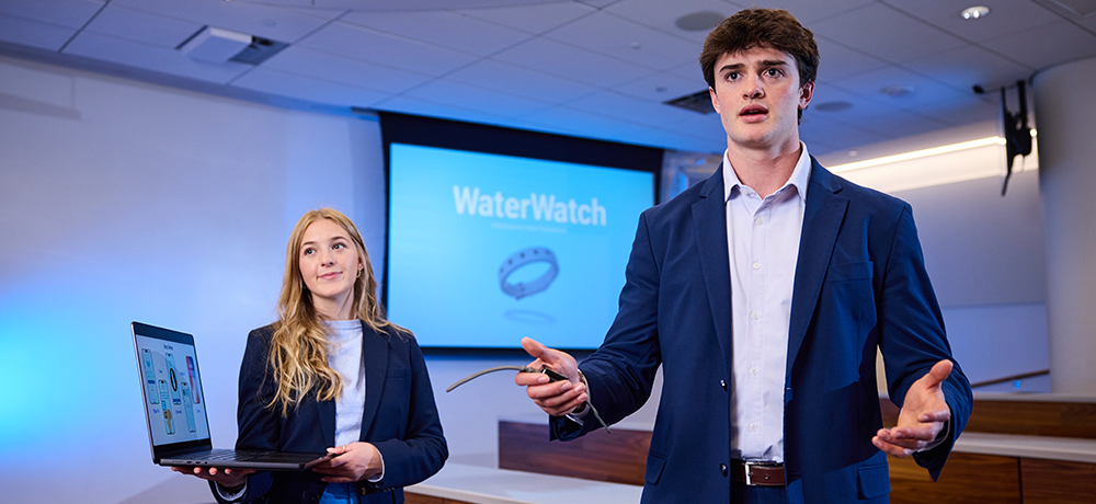 Presenters of the WaterWatch including Forrest Williams