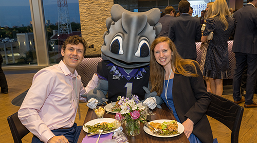 Section Image: Neeley Fellows at Celebration Dinner in the Champions Club 