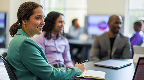 Students in a Smart Classroom