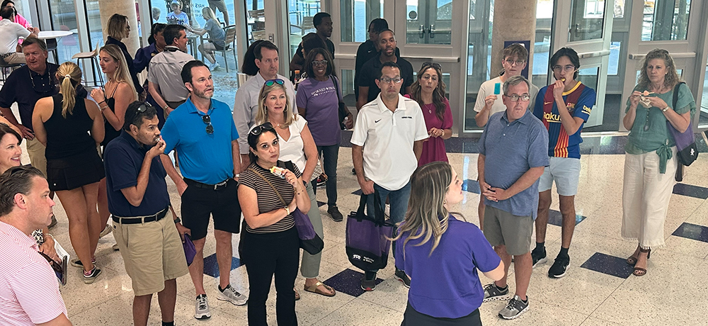 Tour group in the Rogers Rotunda