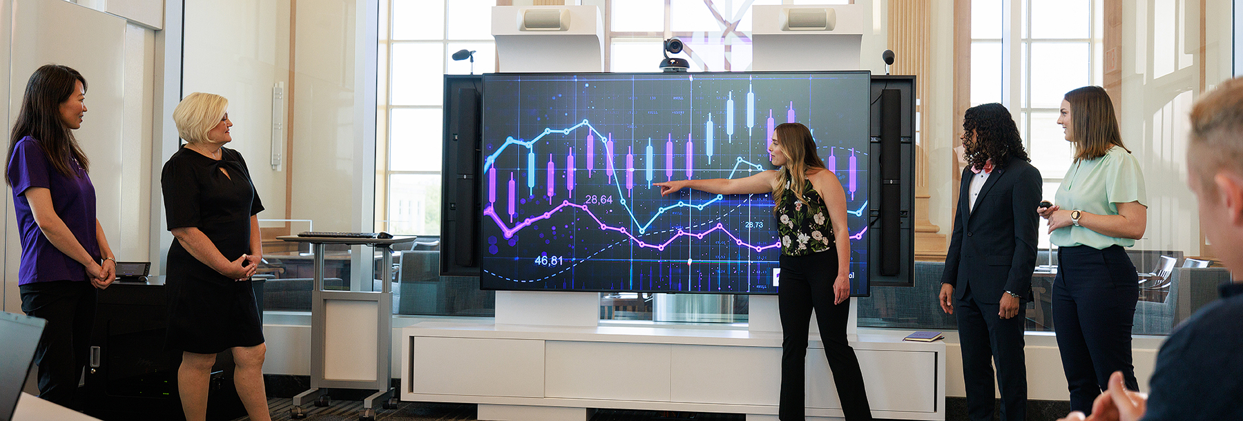 Section Image: Presentation with charts 