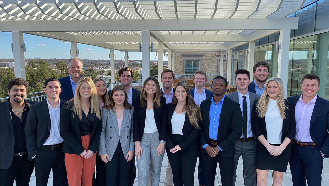 Section Image: Sales students gathered 