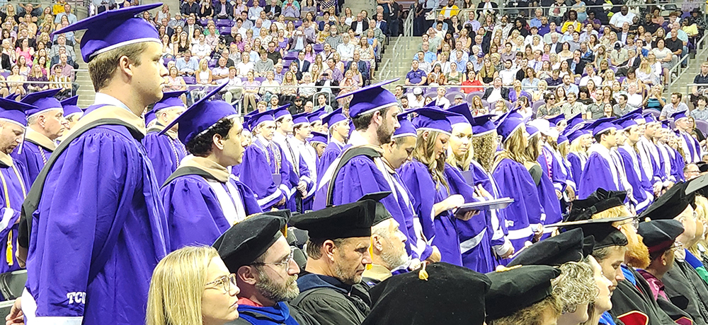 Section Image: Neeley Graduates during the ceremony 