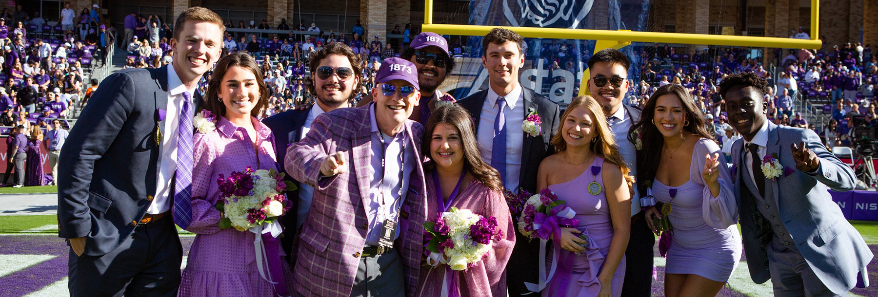 Section Image: Homecoming Honorees with Chancellor Boschini 