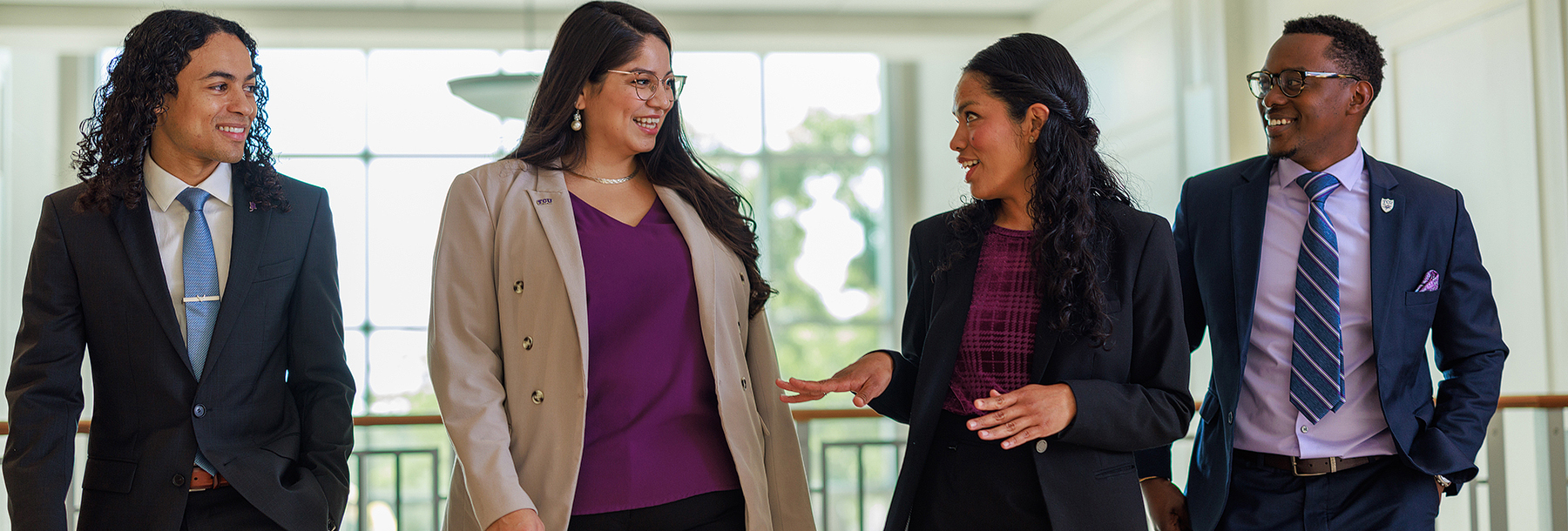 Section Image: Ariela Martinez speaks with students 