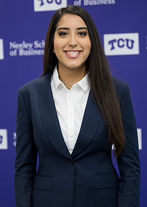 Student in business suit