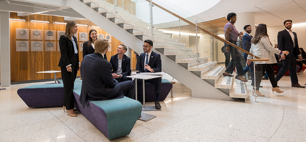 Section Image: Rogers Rotunda with students walking 