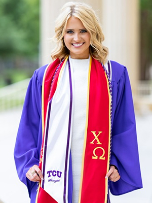 Anna Kate Sundvold in her graduation gown