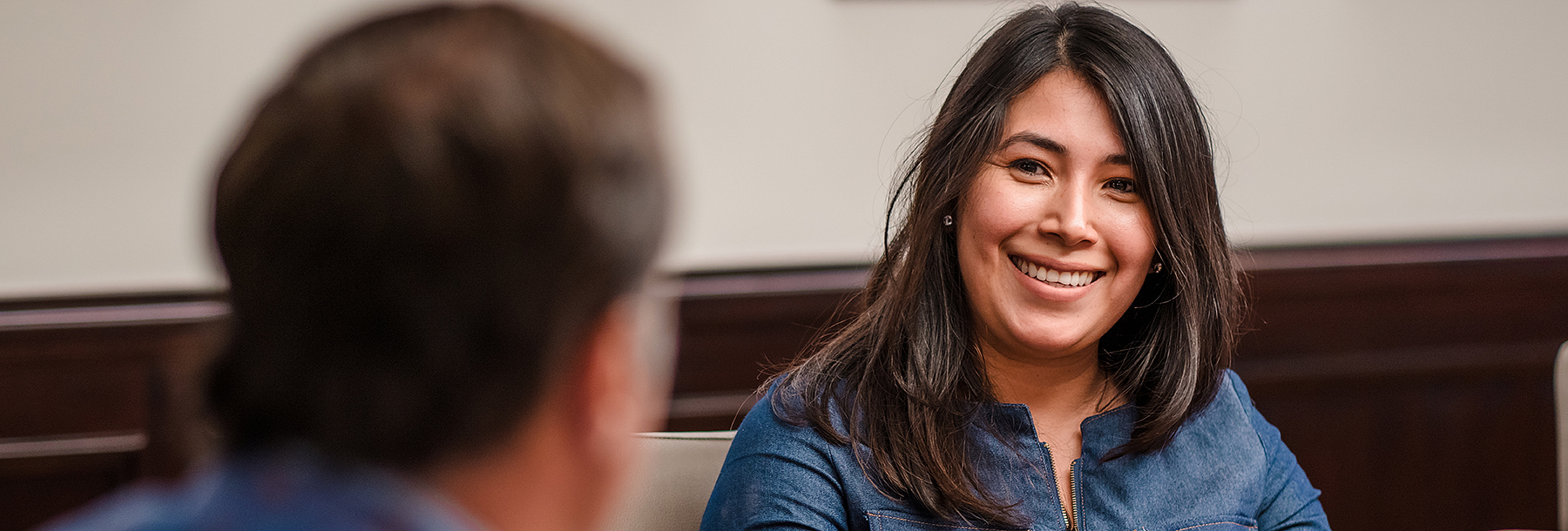 Section Image: Woman smiling 