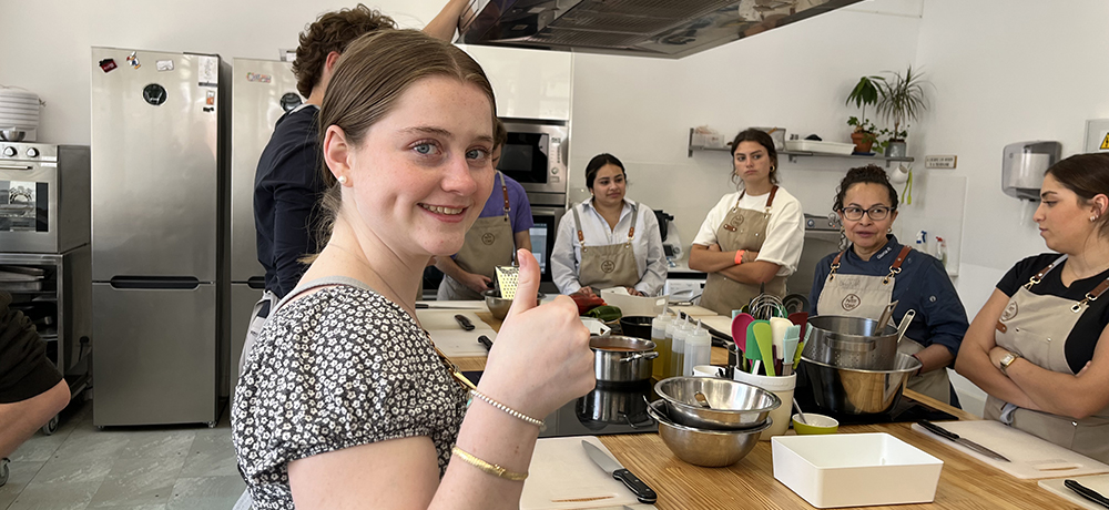 Section Image: TCU students cooking at A Petit 'Oh 
