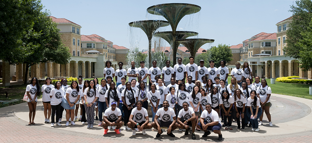 ACAP students at Frog Fountain