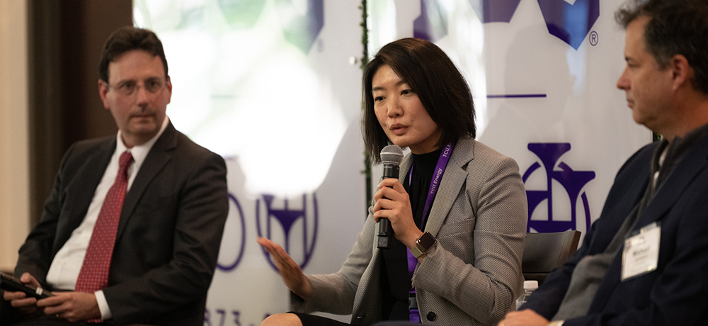 Panel speakers address the group during Innovation Week