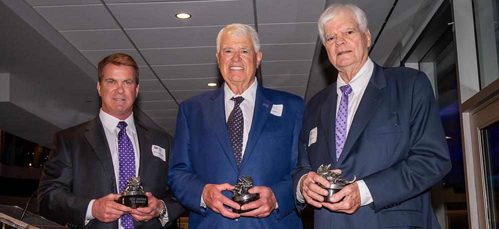 Section Image: Larry Brogdon, Brad Cunningham and Hunter Enis receiving their awards. 