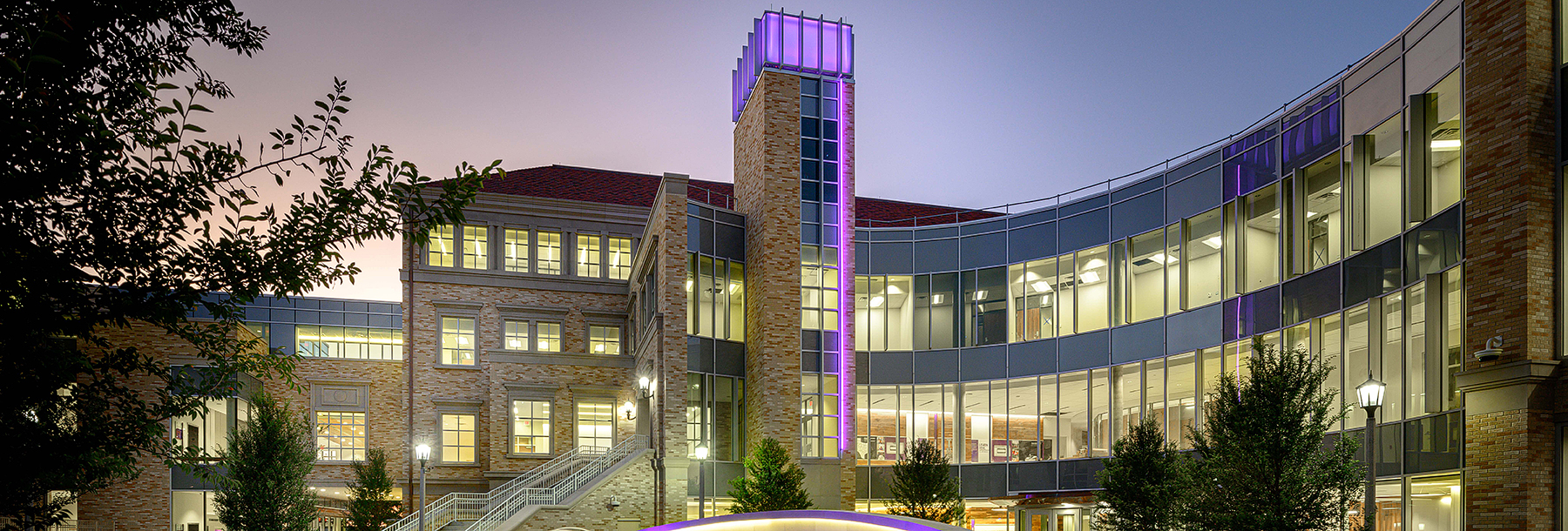 Section Image: Neeley School of Business at twilight 