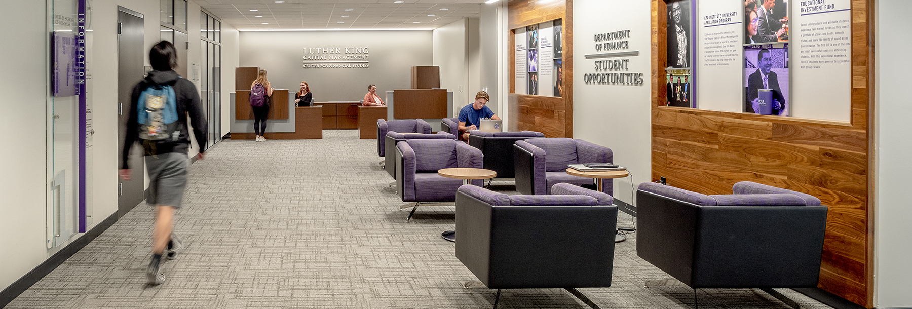 Section Image: LKCM Lobby in Tandy Hall 