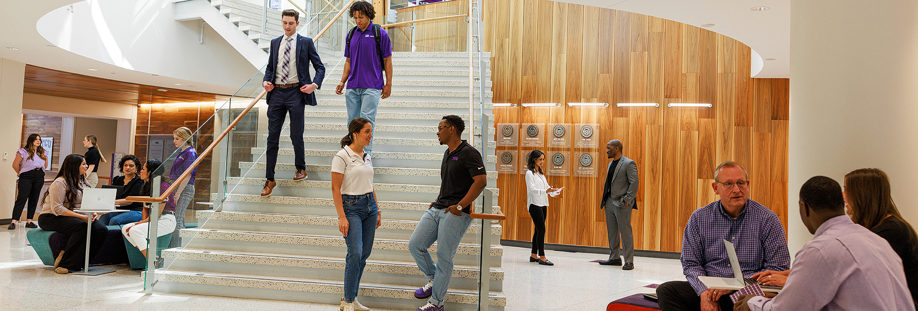 Section Image: Rogers Rotunda first floor stairs 