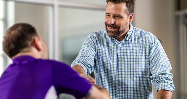 One-on-one meeting in Neeley